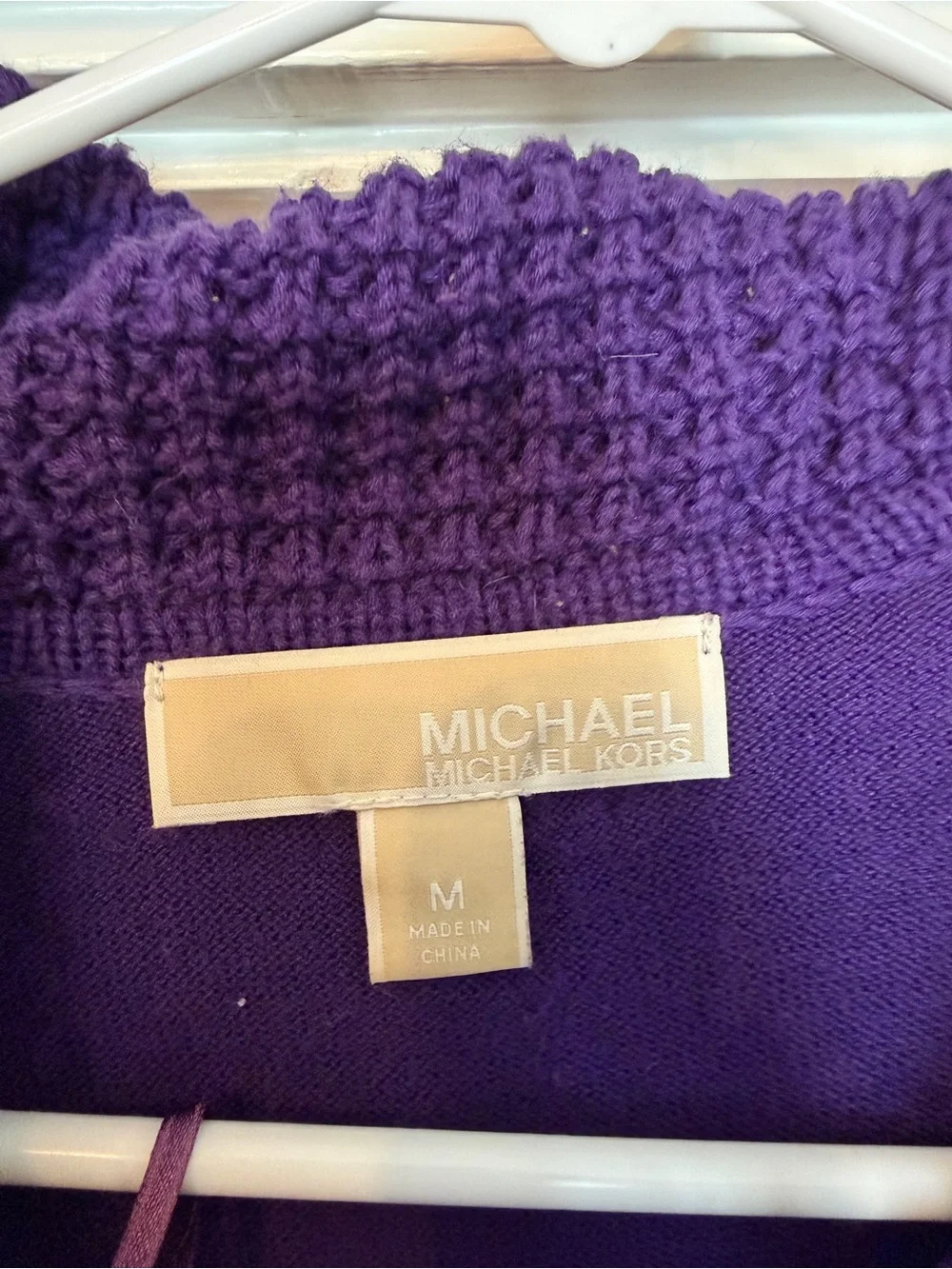 Michael Kors Purple Cowl Neck Sweater